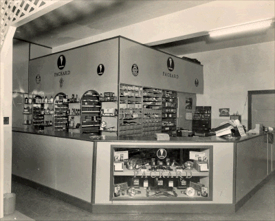 Parts and Accessories on display, 1946