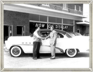 Dodson Motors and the new Buicks in 1953.